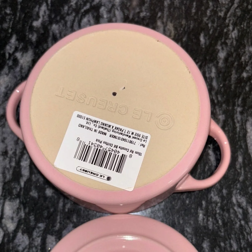 NWT Le Creuset Pink Pastel Mini Cocotte